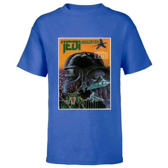 Star Wars Return of the Jedi Hungarian Movie Poster - Short Sleeve T-Shirt for Kids - Customized-Royal