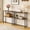 Rustic Brown, variant on Manora Modern 2-Tier Console Table, Narrow Sofa Table with Adjustable Feet for Entryway, Living Room, Charcoal Gray