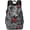Grey Backpack, variant on JennyShop Fashion Halloween Backpack, Large Capacity Gothic Canvas Tote Bag with Printed Skull