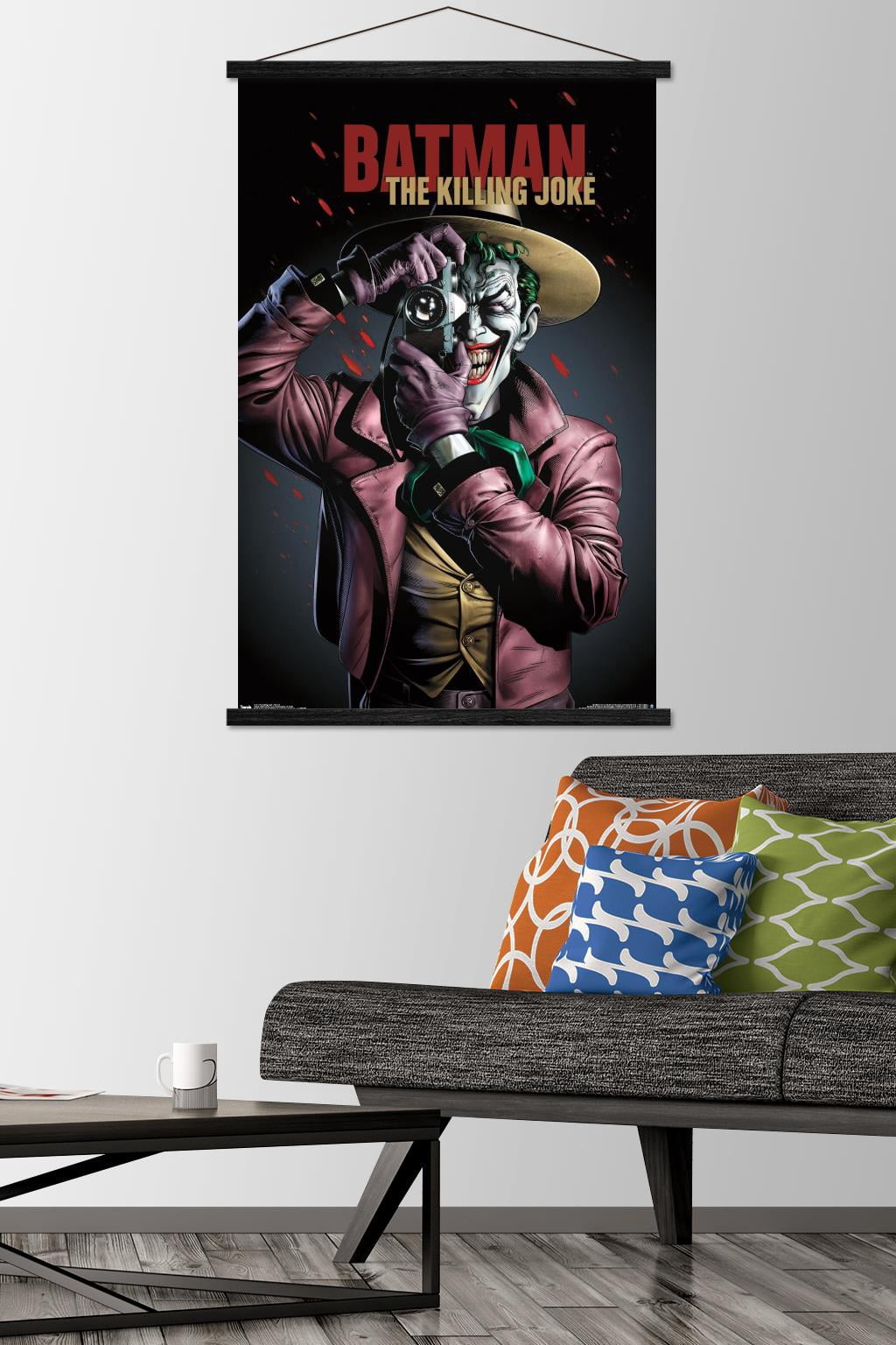 DC Comics Movie - The Killing Joke - Key Art Wall Poster with Wooden Magnetic Frame, 22.375" x 34"
