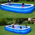 thumbnail image 3 of Topcobe Summer Water Party Inflatable Pool for Children, Outdoor Adult Full-Sized Pool for Paddling, Family PVC Play Bathtub Swimming Pool, 3 of 3