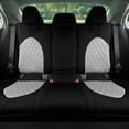 thumbnail image 4 of For 2018-2022 Toyota Camry FH Group Neoprene Custom Fit Waterproof Car Seat Covers - Rear Gray, 4 of 4