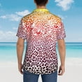 thumbnail image 6 of Balery Leopard Skins And Heads Print Men's Hawaiian Shirts Short Sleeve Beach Shirt Relaxed Fit Vacation Button Down Shirts-3X-Large, 6 of 9