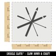 thumbnail image 2 of Skis and Poles Skiing Equipment and Gear DIY Cookie Wall Craft Stencil - 4.5 Inch, 2 of 5
