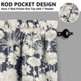 thumbnail image 5 of Vintage Floral Farmhouse Curtains 24 Inch - 3 Panel Boho Country Set with Rustic Wildflowers, Rod Pocket Window, 5 of 6