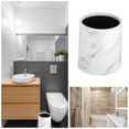 thumbnail image 3 of KAKOWELY Double Layer Garbage Basket Marbling Pattern Trash Can Plastic Waste Paper Basket,9.21"X7.68"X7.68", 3 of 4