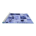thumbnail image 2 of Ahgly Company Machine Washable Indoor Rectangle Patchwork Blue Transitional Area Rugs, 4' x 6', 2 of 4