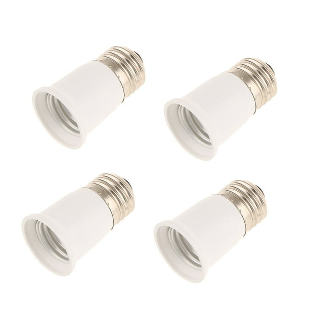 4 Lamp Socket Holder Adapter Extender Light Bulb Extended Socket E26 to