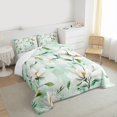 thumbnail image 3 of Homewish Retro Rustic Flower Bedding Comforter Set,Country Plant Twin Comforter Sets,Green White Bedding Set For Girls Kids,Microfiber Bedroom Decor,2 Pieces, 3 of 8