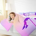 thumbnail image 4 of Manfei Volleyball Queen Comforter Set,Sports Player Bedding Sets,Pink Glitter Print Bedding Comforter Set For Girl Boys,Microfiber Room Decoration Reversible,3pcs, 4 of 8