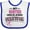 White/Royal, variant on Inktastic My Sister is a Survivor Breast Cancer Awareness Boys or Girls Baby Bib