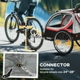 thumbnail image 6 of Aosom Baby Bike Trailer for Kids 2 Seater, Bike Stroller, Red, 6 of 9