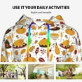 thumbnail image 4 of Salouo Thanksgiving Pattern Hoodie Sweatshirts for Women, Autumn Pullover Hoodie Workout Sweat Women's Long Sleeve Preppy Sweatshirts-Large, 4 of 7