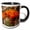 Black/White, variant on 3drose, Usa, New Mexico, Bosque Del Apache Wildlife Refuge. Cactus Blossoms., 11oz Mug