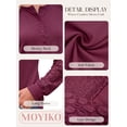 thumbnail image 4 of MOYIKO Blouses for Women Lace Tunic Tops Henley Casual Long Sleeve Shirts Trendy Clothes, 4 of 7