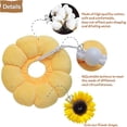 thumbnail image 3 of Pet Collar Cat Cone Adjustable Recovery Collar After Surgery Elizabeth Circle For Cats And Small Dogs, Sunflower, 3 of 5