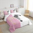 thumbnail image 3 of Homewish Female Men Wildlife Zebra 3 Pieces Queen Comforter Set,Jungle Animal Stripes Ultra Soft Bedding Sets,Vintage Aesthetic Bedding Comforter Set Breathable,Luxury Bedroom Decor,Reversible, 3 of 8