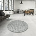thumbnail image 4 of Ahgly Company Machine Washable Indoor Rectangle Contemporary Silver Gray Area Rugs, 2' x 4', 4 of 7