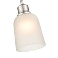 thumbnail image 3 of Millennium Lighting  Amberle 1 Light Brushed Nickel Pendant with Frosted White Glass Shade, 3 of 5