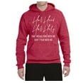 thumbnail image 2 of Half Hood Half Holy Pray With Me Unisex Graphic Hoodie Sweatshirt, Vintage Heather Red, Medium, 2 of 3