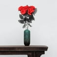 thumbnail image 2 of facefd Polyester Roses Halloween Table Centres de Table Fête Artificielle Roses Décoration de Mariage Décor Rouge, 2 of 9