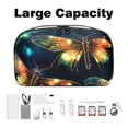 thumbnail image 3 of Fireflies Travel Organizer Hard Drive Bags Cable Organizer Multi USB Cable Organizer Oxford Cloth Waterproof Electronics Storage Bag 5.9x9.44x3.14 in, 3 of 6