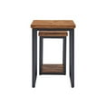 thumbnail image 4 of Alaterre Furniture Claremont Rustic Wood Nesting End Tables Set of Two, 4 of 9