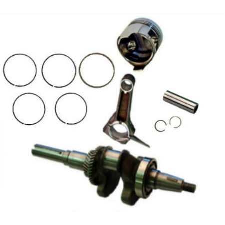 - FITS HONDA GX340 ROLLER KIT WITH CRANKSHAFT PISTON RINGS CON ROD PIN AND CLIPS GX 340