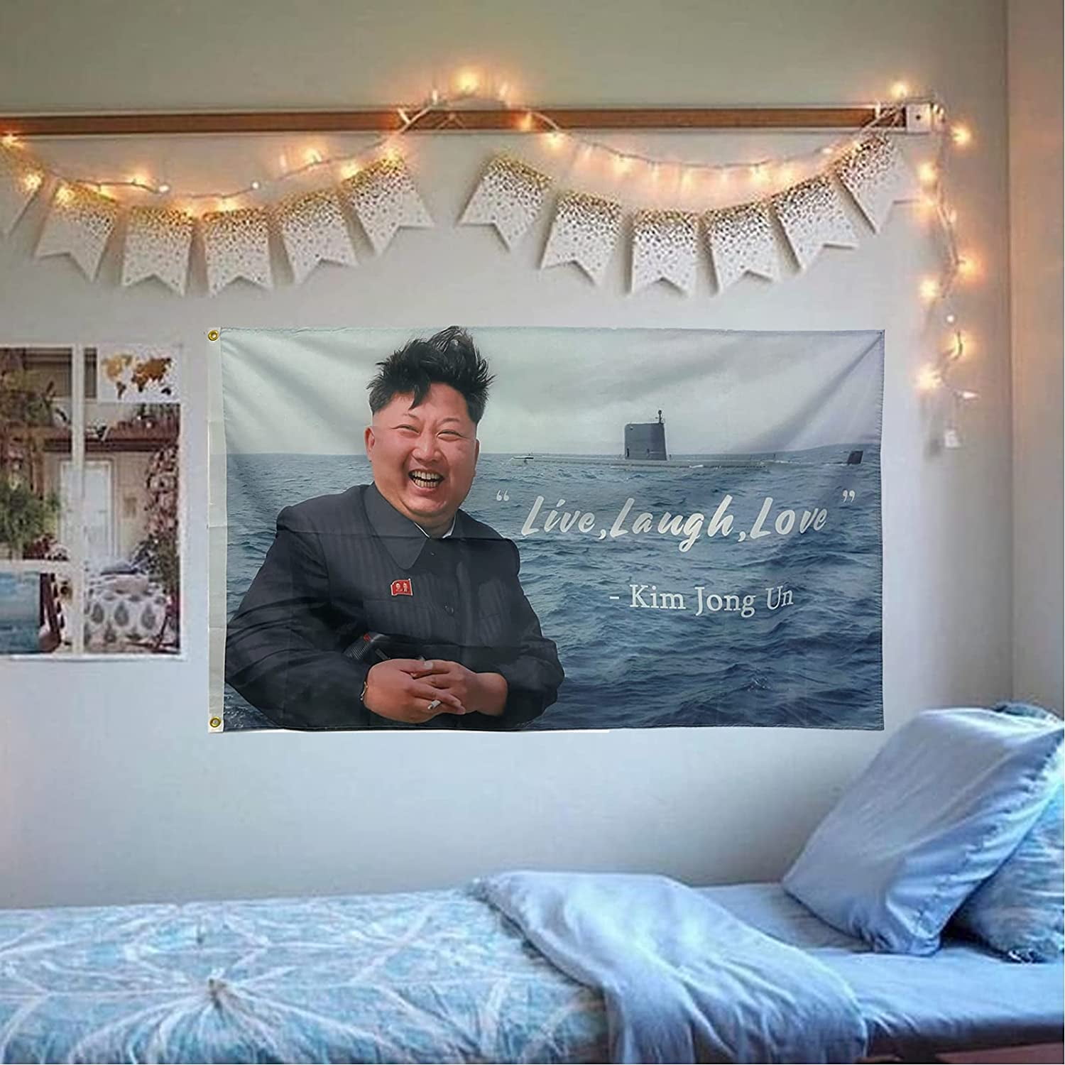 Laugh Live Love 3x5ft Flag Banner College Dorm Room Frat Gift Sign FREE SHIPPI 