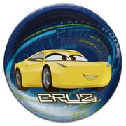 7" Cars 3 Paper Party Plates, 8ct