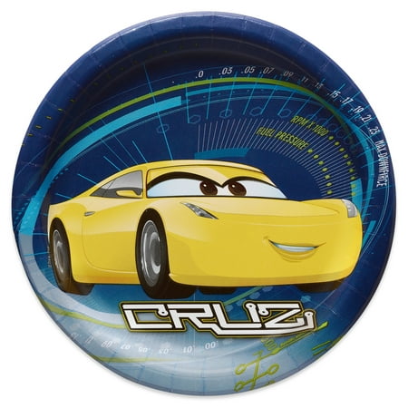 7" Cars 3 Paper Party Plates, 8ct