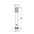 thumbnail image 2 of Grohe 28150001 Relexaflex 49" Non-Metallic Shower Hose, Starlight Chrome, 2 of 4