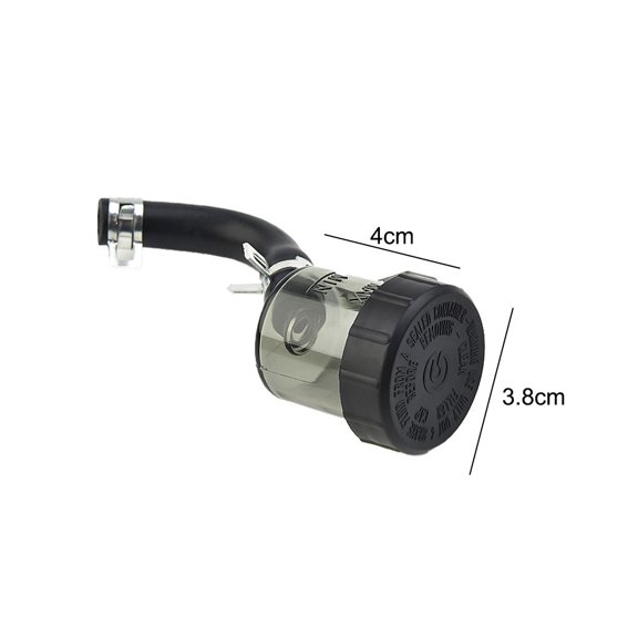 Tekuisi Universal Motorcycle Rear Brake Master Cylinder Clutch Petrol Oil Fuel Tank Master Pump Split Oil Pot Small Oil Cup for Honda
