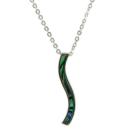 Storrs Wild Pearle Handmade Abalone Pendant 18" Necklace Riverbend