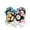 Multi-color, variant on Womens Murano Glass Charm Bead 3D Lampwork Multi-Color Gold Foil Flower Silver Core