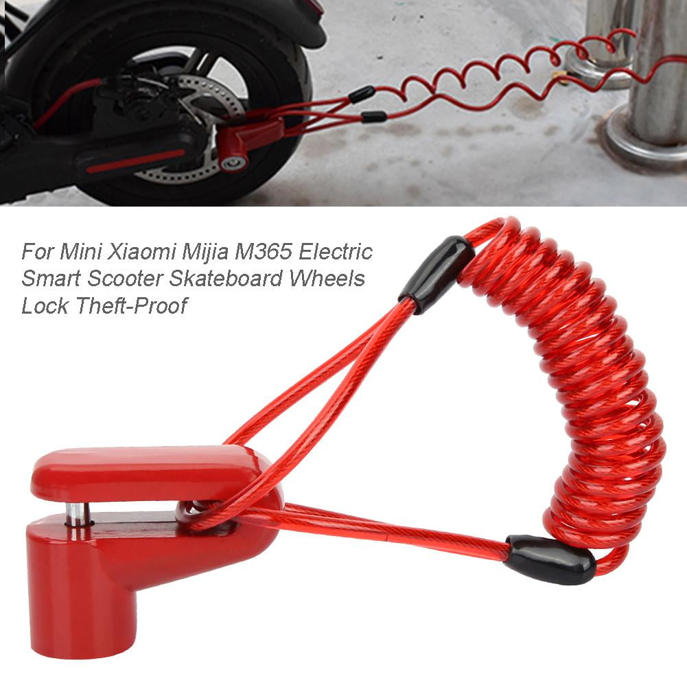 For Xiaomi Mijia M365 Electric Scooter Wheels Lock Theft-Proof Anti-Theft Lock 
