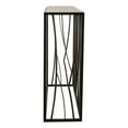 thumbnail image 5 of Uttermost Reed Transitional Metal and Stone Console Table in Black/Brown, 5 of 8