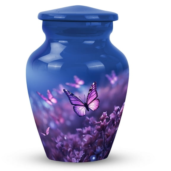 Butterfly Urn For Ashes - Urn For Adult Female Ashes - Human Cremation Urns - Mini Urns For Human Ashes Keepsake - Funeral Urns - Little Urns - Small Urn For Ashes Keepsake (Size -3Inch,1Pcs)