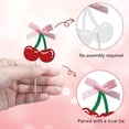 thumbnail image 3 of Adornos para magdalenas Aukolass Cherry Glitter Sweet, paquete de 24, 3 of 6