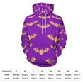 thumbnail image 2 of Purple Bat Hoodies Oversized Hoodie Women Long Sleeve Casual Sweatshirts, 2 of 5