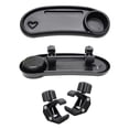 thumbnail image 2 of Universal Strollers Dinner Plate with Drink Holder Easy Installation Pushchair Food Tray for Most Pram Types, 2 of 5