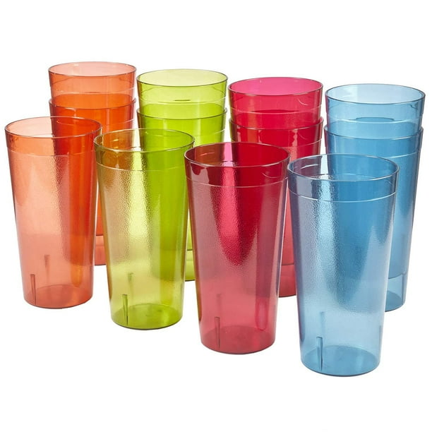 Café 32ounce Plastic RestaurantStyle Tumblers set of 12 in 4