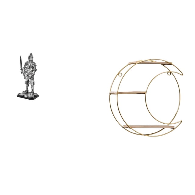Figura De Caballero Vintage, Adorno De Mesa Y Estante De Metal Para Colgar En La Pared, Multifuncional, Decorativo Para La Entrada, Estantería, Escritorio De Oficina, Regalo De Inauguración