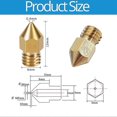 thumbnail image 2 of 3d Printer Nozzles 0.4mm Mk8 3 Nozzles 20 Pcs With 4pcs Heater Block Silicone Covers,for 3 V2 With Banmo, 2 of 5