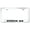 Chrome, variant on Nissan Titan XD Laser Etched Logo Stainless Steel License Plate Frame (Brushed Chrome)