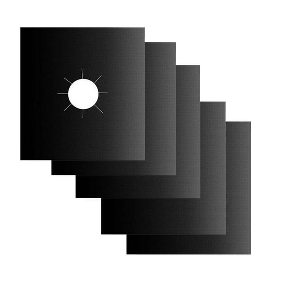 Fiudx Protector Reutilizable para Estufa de Gas, Fibra de Vidrio con Revestimiento Antiadherente, Diseño Fácil de Limpiar, Adaptable a La Mayoría de Las Estufas de Gas, Multiusos, Apto para Horno, Ju