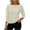 A-White, variant on CLOISE Sweater Tops for Women Long Sleeve Cut Out Knit Crew Neck Casual Pullover Solid Color Shirt Fall Loose Outfits White XS