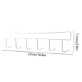 thumbnail image 3 of Avdolw Kitchen Cabinet Hook Wardrobe Rack, Non-Drilling Iron Storage Shelf, Multi-Functional Organizer for Utensils & Clothes, Space-Saving, White, 3 of 6