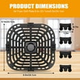 thumbnail image 3 of Air Fryer Replacement Tray for Instant Pot Vortex 6 in 1 6 QT, Original Air Fryer Accessories Grill Pan Crisper Plate Rack Parts, Dishwasher Safe, 3 of 7