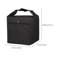 thumbnail image 3 of Xihbxyly Bolsa Térmica para El Almuerzo, para Almacenar Alimentos, Plegable para Fácil Transporte, Ideal para Oficinistas y Actividades Al Aire Libre, Compacta y Ligera, Tamaño 22 X 20 X 16 Cm., 3 of 6